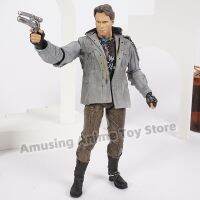 T-800เทอร์มิเนเตอร์ NECA ชวาร์เซเน็กเกอร์/ สถานีตำรวจของเล่นโมเดล PVC สำหรับตุ๊กตาขยับแขนขาได้