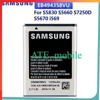 SAMSUNGแบตเตอรี่ทดแทนEB494358VUสำหรับSamsung Galaxy Ace S5830 I569 I579 S5670 S5660 S7250Dแบตเตอรี่ของแท้