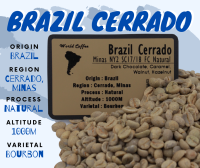พร้อมส่ง เมล็ดกาแฟดิบ Brazil cerrado Natural Process/  เมล็ดกาแฟนอก/ สารกาแฟบราซิล/ Green bean