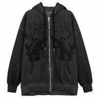 New Dark Jacket Coat พิมพ์ Angel Fairy เสื้อผ้าผู้หญิง y2k เสื้อ E-girl Punk Men Vintage Hip-Hop Streetwear แจ็คเก็ต 2021