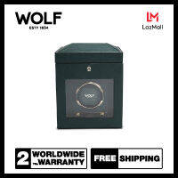 กล่องหมุน กล่องนาฬิกา WOLF1834 รุ่น BRITISH RACING GREEN SINGLE WATCH WINDER  (GREEN)