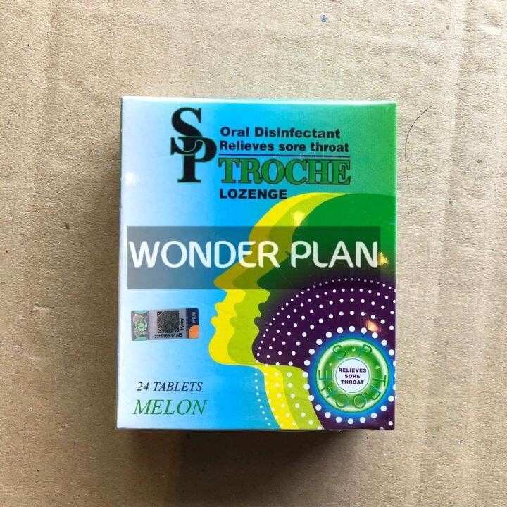 Wonder Plan SP Troche Lozenges 24s Melon Flavour 504438 (Relieves Sore