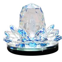 K9 Artificial Crystal "Guanyin Lotus" Perfume Holder Perfume Seat Car Lnterior Decoration Air Freshener Car Fragrance