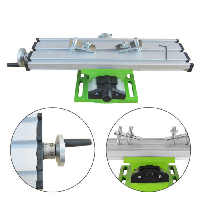 เครื่องกัดอเนกประสงค์ขนาดเล็ก-ตั้งโต๊ะหัวจับสว่านแบบอเนกประสงค์-x-y-axis-ปรับได้