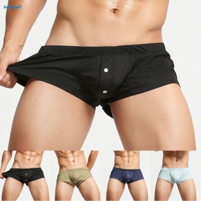 กางเกงใน ผู้ชาย กางเกงใน กางเกงในชาย 【HODRD】Mens Underwear Nightwear Pyjama Sexy Shorts Pants Stretch Boxer Briefs【Fashion】