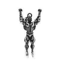 【Transparent thinking】ใหม่316L สแตนเลสเครื่องประดับ3D Bodybuilder รูปร่างจี้ผู้ชาย/ผู้หญิง DIY สร้อยคอเสน่ห์อุปกรณ์เสริมอนุสรณ์ผลการวิจัยของขวัญ