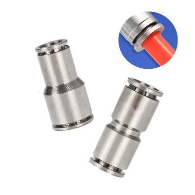 【hot】∏  Metal Pneumatic Coupling Straight Through 4 6 8 10 12MM Air Compressor Hose Pressure