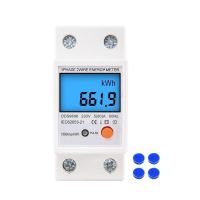 【✔In stock】 qmboboa Wattmeter ดิจิตอล Ac เครื่องวัดพลังงานไฟฟ้า Din Rail กิโลวัตต์โวลต์มิเตอร์วัดกระแสไฟฟ้าแบ็คไลท์พร้อมรีเซ็ตฟังก์ชัน220V/230V 580a