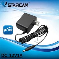 DC อะแดปเตอร์ Adapter 12V 1A 1000mA (DC 5.5*2MM) สำหรับ Vstarcam และ IP CAMERA ทั่วไป  (สีดำ)