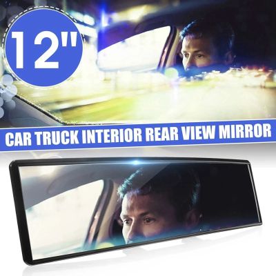 Car Rearview Mirrors,Car Universal 12Inch Interior Clip on Panoramic Rear View Mirror Wide Angle Rear View Mirror