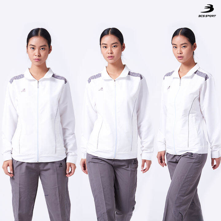 bcs-sport-เสื้อแจ๊คเก็ต-แทร็คสูท-unisex-ทรงเข้ารูป-รหัส-t412-bcs-tracksuit-jacket-t412