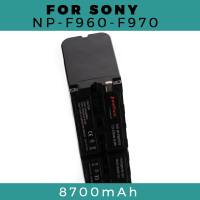 แบตเตอรี่กล้อง 7.2V 8700mAh NP-F960 NP-F970 สำหรับกล้อง Sony NP F960 F970 NP-F770 F550 CCD-TRV58 TRV110K TRV26E HVR-Z1 V1J L10