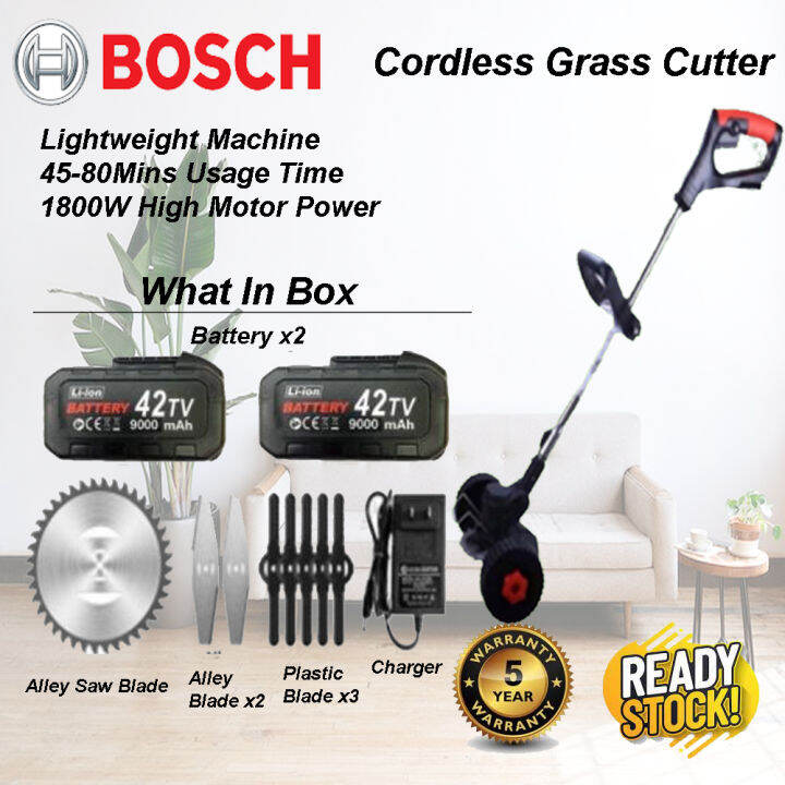 📦Mesin Rumput Bosch Grass Cutter 388V Powerful Electric Grass Cutter