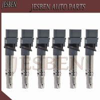 6ชิ้นคอล์ยจุดระเบิด022905715A สำหรับ VW EOS กอล์ฟ MULTIVAN PASSAT CC รถขนย้าย PHAETON TOUAREG 3.2 3.6 2002-2015 0986221056