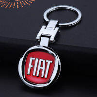 High quality metal car keychain Car emblem key ring Fiat car accessories