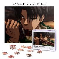 Levi Ackerman Attack On Titan Wooden Jigsaw Puzzle 500 Pieces Educational Toy Painting Art Decor Decompression toys 500pcs