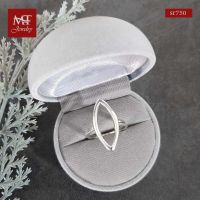 MT แหวนเงินแท้ รูปทรงมาร์คีย์ ไซส์: 50, 53, 56, 58 Solid 925 Sterling Silver Ring (sr750) MT Jewelry มณีธารา