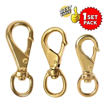 Gold Solid Brass Snap Lock Closure for Bag Purse Leather Craft , High  Quality Brass Fasteners H09-BSLK 