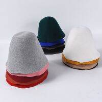 ผู้หญิงคลาสสิก Cloche Bucket Felt หมวกฤดูใบไม้ร่วงฤดูหนาวผ้าขนสัตว์ Felt Cone Cloche Hood Millinery Craft หมวก Fascinators บล็อกฐาน Body