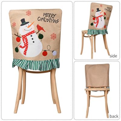 MYTOOLS ผ้าคลุมเก้าอี้ซานตาคลอสที่น่ารักยกระดับประสบการณ์การรับประทานอาหารในวันคริสต์มาสของคุณ