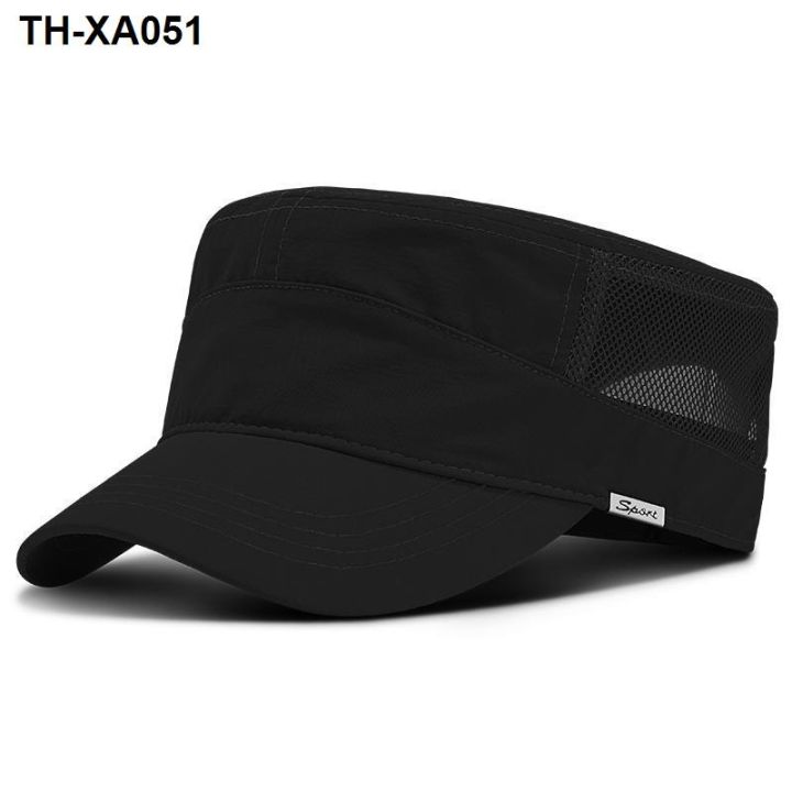 mens-hat-summer-flat-outdoor-sunshade-sun-mesh-thin-section-breathable-cap