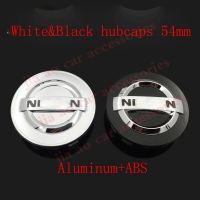 NEW 4pcs/lot 54mm silver  and black car Wheel Center Caps hub cap Rims cover emblem badge fit for Nissan