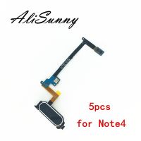 AliSunny 5pcs Home Button KeyPad Flex Cable สําหรับ SamSung Note 4 N910 N910F Mune Power Flex อะไหล่