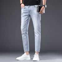 Fast Shipping Jeans MenS Summer Slim Nine -Point Jiudo Pants Bulls Of Leisure Business 2023 Spring And