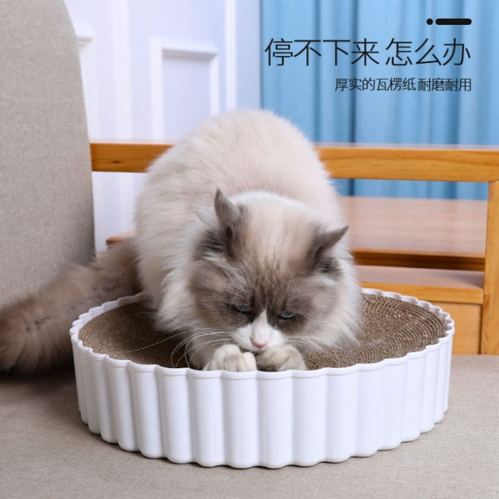 cod-corrugated-paper-cat-scratching-board-climbing-frame-new-round-corrugated-nest-basin-grinding-claw-pad