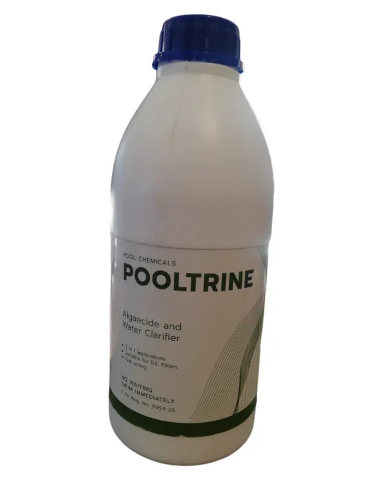 พูลทรีน PoolTrine Algaecide and Water Clarifier 1 Quart Lazada.co.th