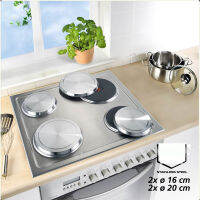 4PCS ชุดสแตนเลสแก๊สเตาไฟฟ้า Top Stovetop ครอบคลุมเตา Protector ครัวเบเกอรี่อุปกรณ์เสริม Almofada Para Cooktop