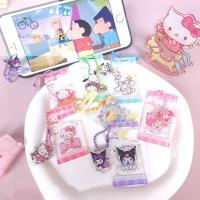 GALLOPE Kitty Cinnamoroll Kuromi Kuromi ที่วางโทรศัพท์พวงกุญแจอะคริลิค My Melody จี้คิตตี้กระเป๋าจี้ที่ตั้งโทรศัพท์มือถือจี้แวว Cinnamoroll ที่วางโทรศัพท์หญิงสาว