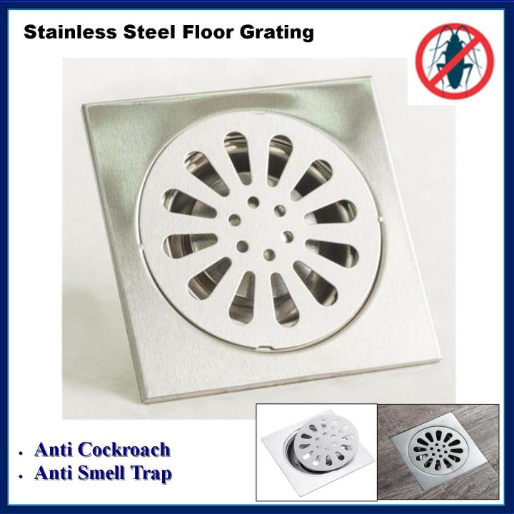 (ready Stock) Stainless Steel Floor Trap Floor Grating Anti Cockroach 6 