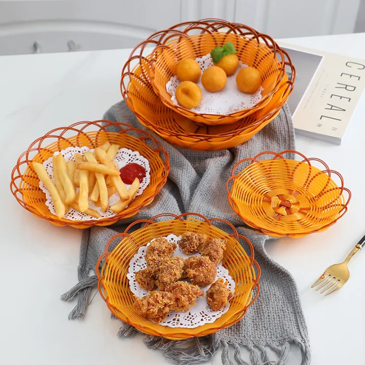 Snack Basket Cane Basket Popcorn Basket Chips Basket Hot Pot Vegetable Basket Fruit Basket Snack