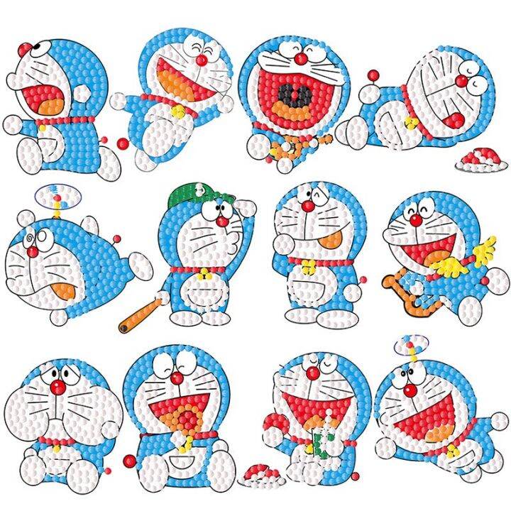 NHIỀU MẪU] Tranh đính đá, sticker đính đá mini cho bé trang trí cốc, đồ  chơi thủ công cho bé dán điện thoại di động... | Lazada.vn