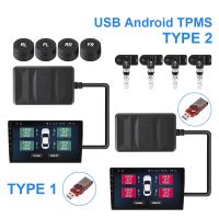 ⊙ Spare Tyre Internal External Sensor Android TPMS for Car Radio DVD Player USB TPMS Tire Pressure Monitoring System