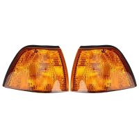 【LZ】◈  2 pces luz de canto do carro indicador de sinal de volta luz de advertência do sinal de volta sem lâmpada para bmw e36 sedan 1992-1998