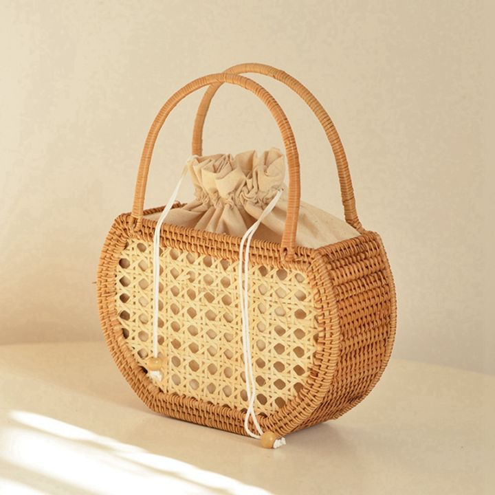 vintage-hand-basket-for-picnic-basket-travel-hand-woven-rattan-handbag-semicircular-stitching-inner-pocket