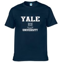 YALE University Ivy League American School Commemorative Shirt Printed T-Shirt Uniform Short Sleeve