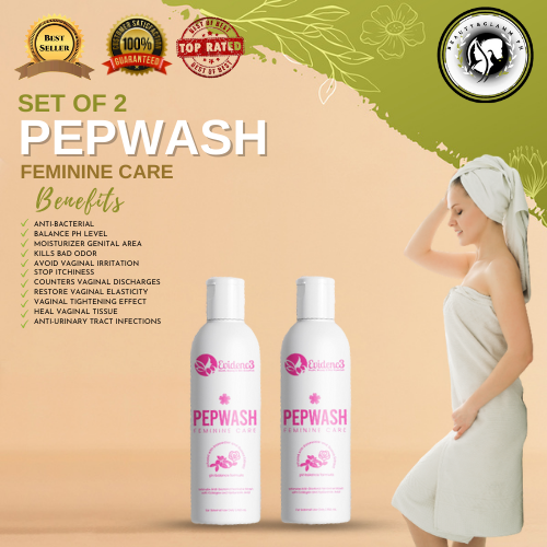 BEST SELLING PEPWASH FEMININE CARE SET 2/ ANTI BACTERIAL GUAVA EXTRACT