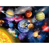 Universe Space Landscape DIY 11CT Cross Stitch Embroidery Kits Needlework Craft Set Cotton Thread Printed Canvas Wholesale