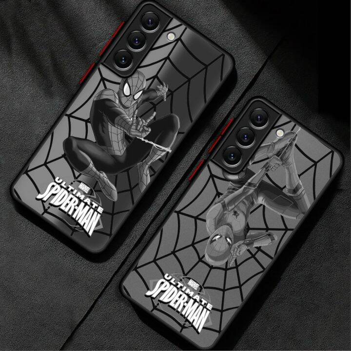 shine-electron-เคส-marvel-spider-man-สำหรับ-samsung-galaxy-s21-s23-fe-ultra-note-20-ultra-10-plus-8-9-s22-s20-plus-ใสดูหรูหราฝาครอบ-s23