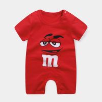 Baby Romper Jumpsuit Girl Boy Short Sleeves Baju Raya Clothe Newborn 0-24 Months 100 Cotton Cute Cartoon