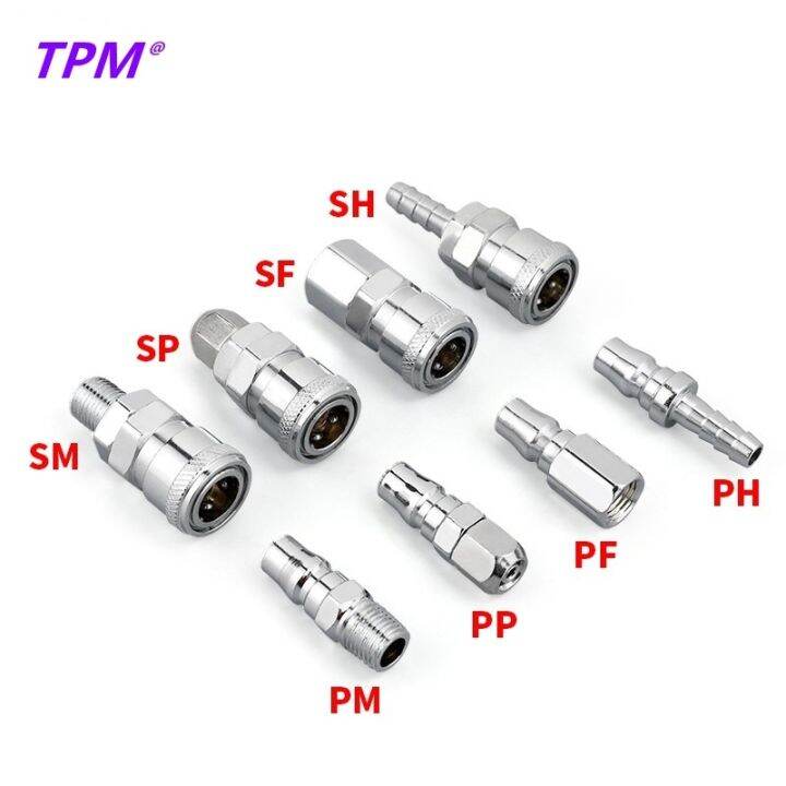 【COD】 Air Compressor Hose Connector Quick Release Coupler Pnematic