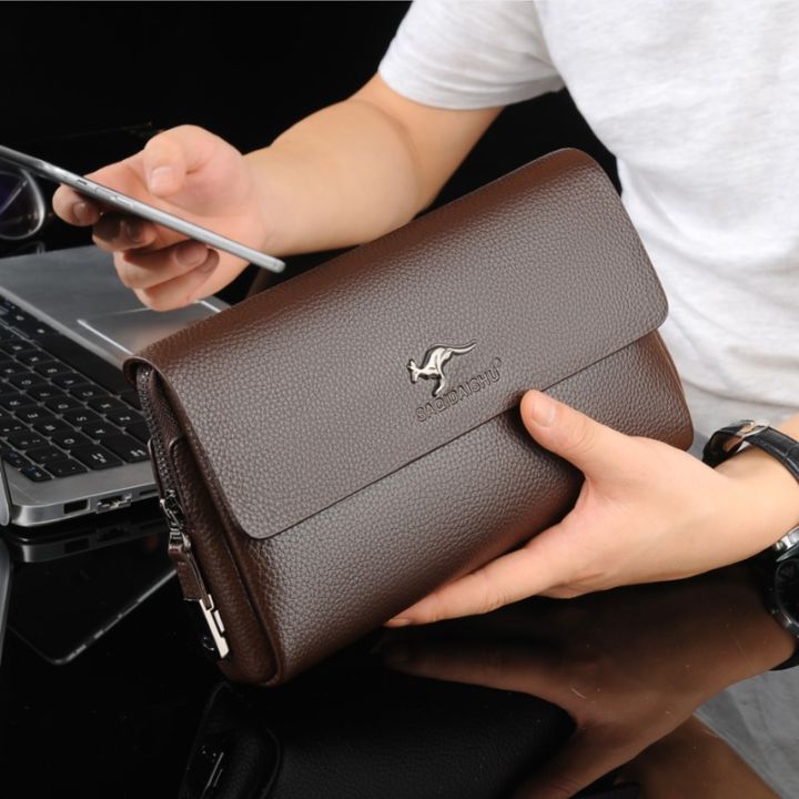 layor-wallet-จิงโจ้แบรนด์หรูผู้ชายกระเป๋าคลัทช์หนังกระเป๋ายาวรหัสผ่านกระเป๋าเงินธุรกิจคล้องโทรศัพท์กระเป๋าสตางค์ชายกระเป๋าที่มีประโยชน์สบายๆ