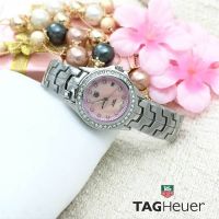 นาฬิกาข้อมือ แฟชั่น แบรนด์ สายเลส สีเงิน หน้าปัดสีชมพู (Tag Heuer)