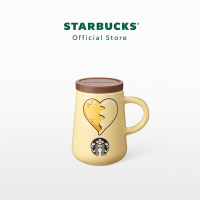 Starbucks Drip Heart with Wood Lid Mug 12oz. แก้วน้ำสตาร์บัคส์เซรามิก ขนาด 12ออนซ์ A11139165