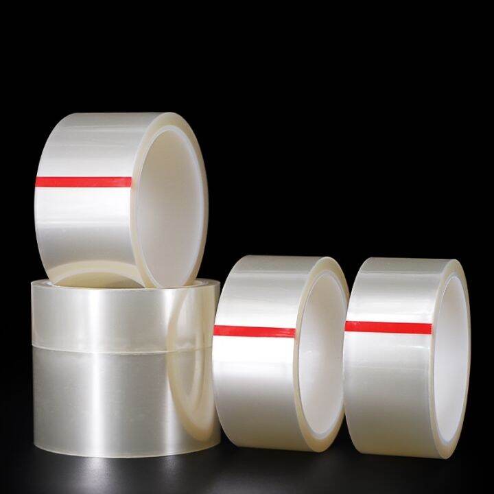 cw-temperature-resistant-transparent-pet-adhesive-tape-electroplated-baking-varnish-pcb-33m-roll