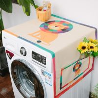 【lz】✱  GoodTop-Desenhos animados Washing Machine Dust Cover microondas e geladeira Protector Modern Home Decor Novo