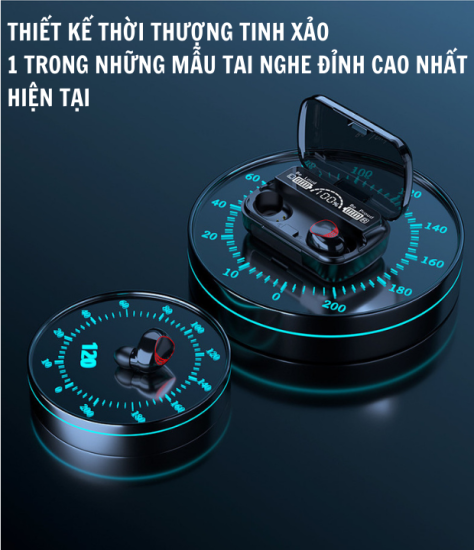 Tai nghe bluetooth m10 phiên bản nâng cấp pro chip 5.1 mạnh mẽ pin 3500mah - ảnh sản phẩm 6